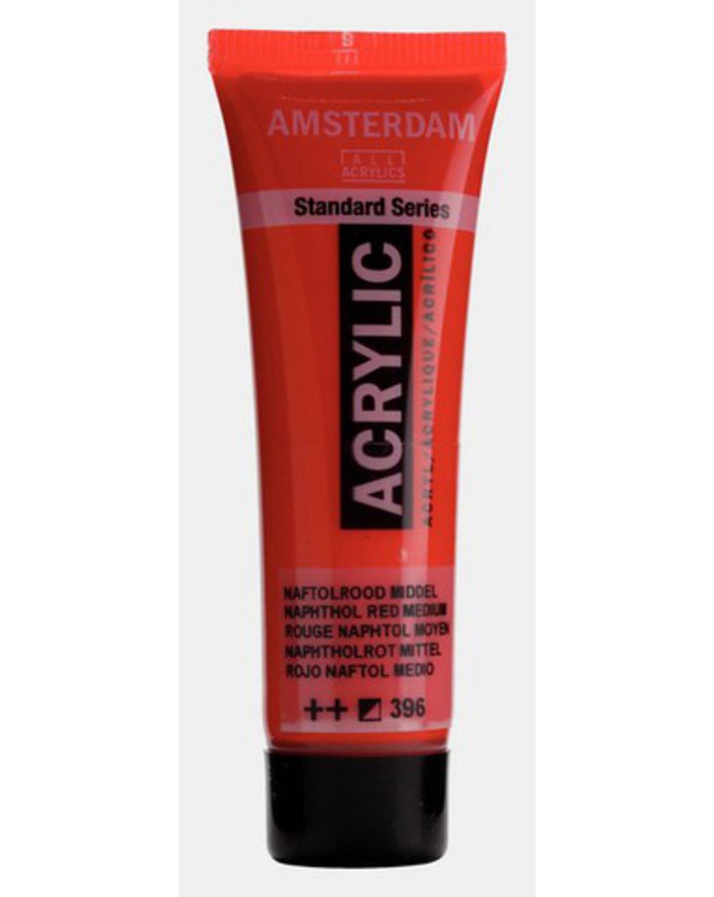 Amsterdam, Acrylic, Art & School, Paint, 20ml, 974510, Napthol Red Medium